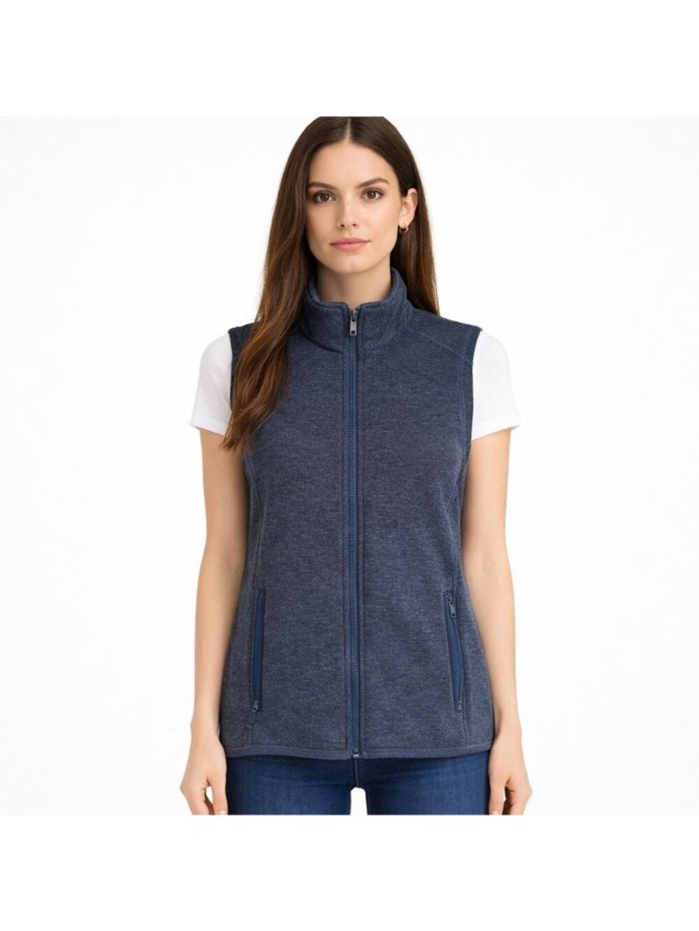 Stormtech Avalante Fleece Vest Women's M Navy Full Zip NWT FHV-1W